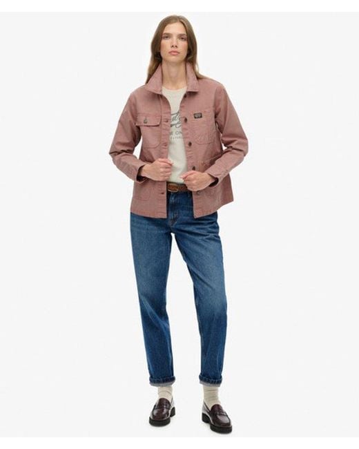 Superdry Red Chore Jacket