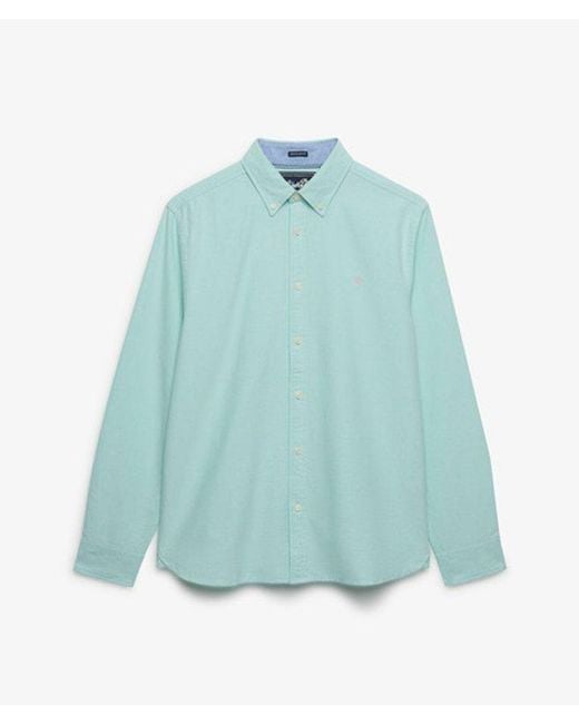 Superdry Green & Co Preppy Oxford Long Sleeve Shirt for men