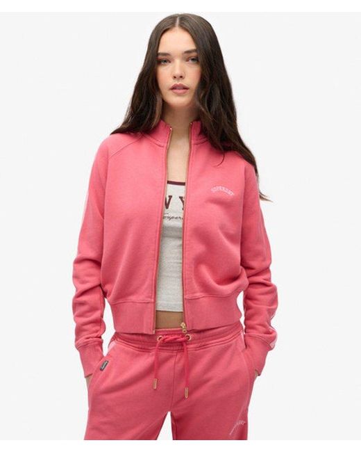 Superdry Red & Co Essential Logo Track Top