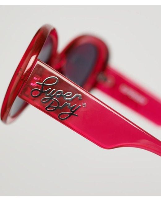 Superdry Pink & Co Sdr Oversized Bug Sunglasses