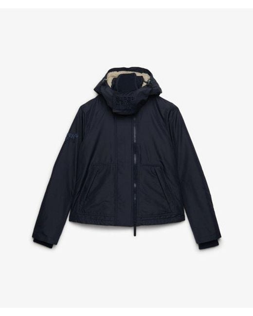 Superdry Blue Hooded Artic Windcheater Jacket