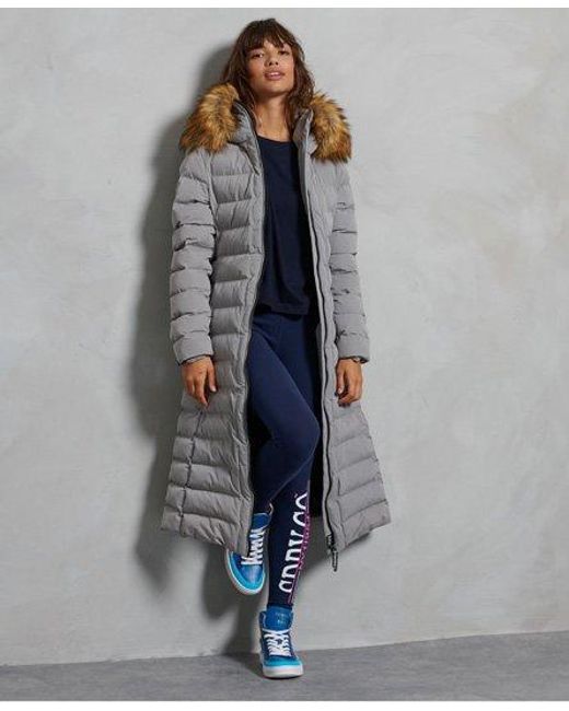 superdry long puffer coat