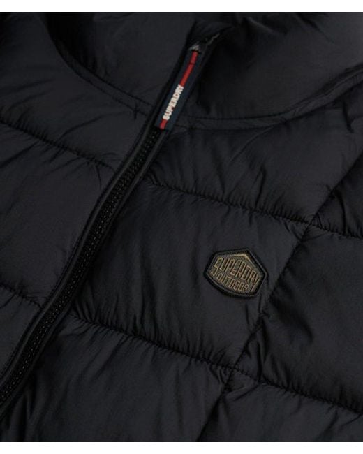 Superdry Gray & Co Box Quilt Fuji Lite Gilet for men