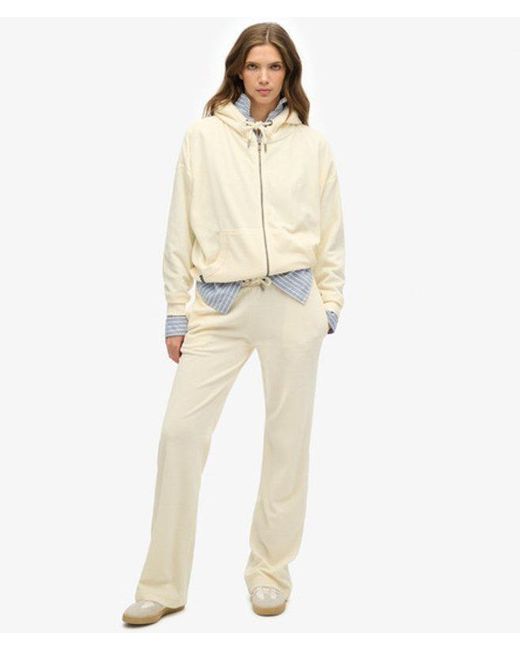 Superdry Natural Velour Zip Hoodie