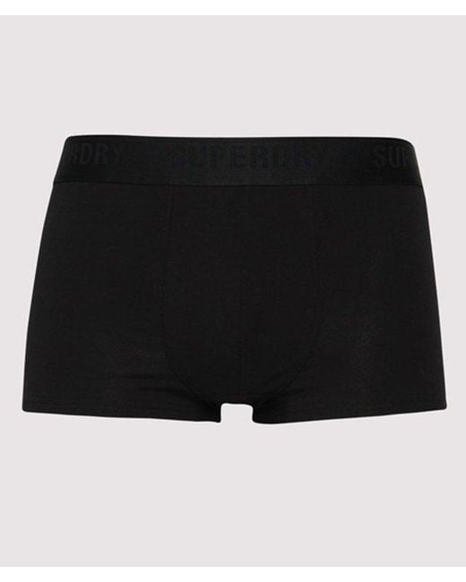 Superdry Black & Co Organic Cotton Trunk Triple Pack for men