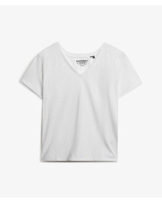 Superdry Gray & Co Studios Slub Embroidered T-shirt
