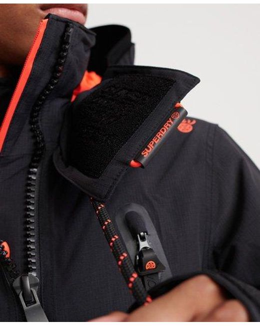 Superdry Black Ultimate Snow Rescue Jacket Onyx for men