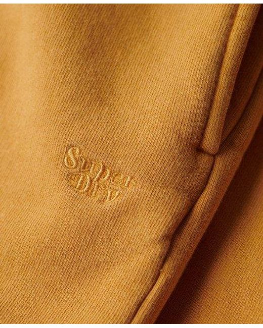 Superdry Vintage Wash Sweatshort in het Yellow