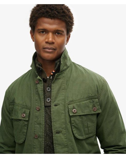 Superdry Green & Co Military Overshirt Jacket for men