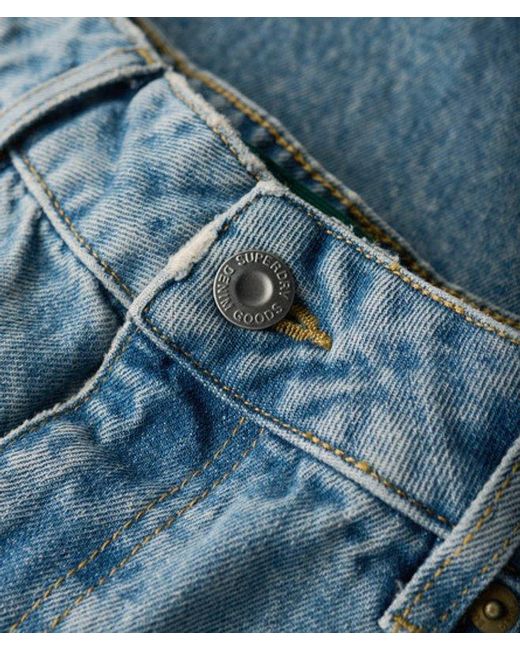 Superdry Blue & Co Mid Rise Wide Leg Jeans