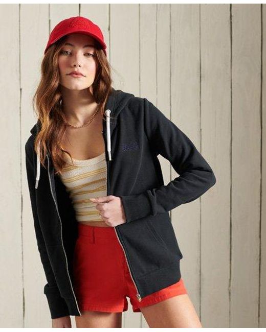 Superdry Blue Label Zip Hoodie Eclipse