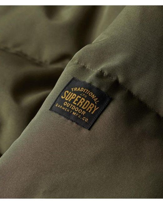 Superdry Green & Co Everest Short Hooded Puffer Jacket for men