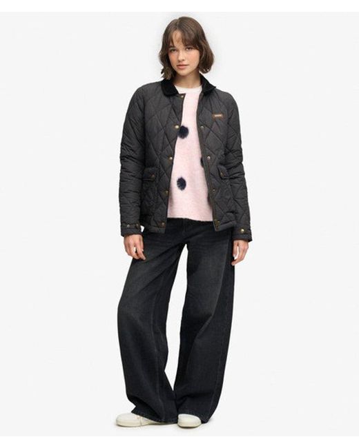 Superdry Black & Co Cord Trimmed Liner Jacket