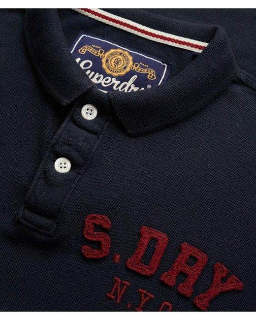 Superdry Blue & Co Vintage Athletic Polo Shirt for men