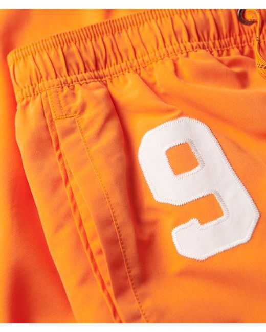 Superdry Orange & Co Recycled Polo 17-inch Swim Shorts for men