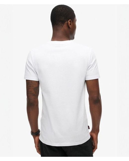 Superdry White & Co Organic Cotton Essential Logo T-shirt for men