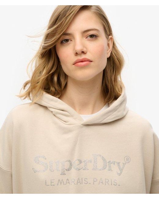 Superdry Natural & Co Venue Metallic Relaxed Hoodie