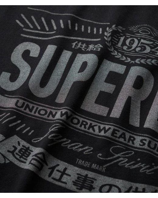 Superdry Black & Co Heritage Brand Relaxed T-shirt for men
