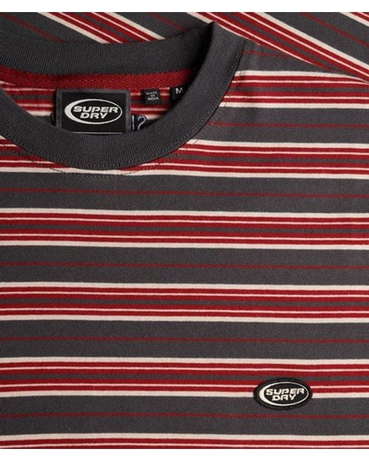 Superdry Red & Co Oversized Stripe T-shirt for men