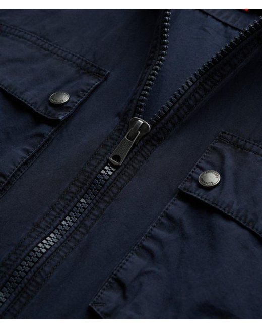 Superdry Blue Essentials Zip Through Jacket for men
