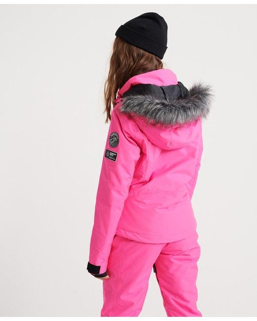 samen Wegrijden Accor Superdry Sd Ski Run Jacket Pink | Lyst