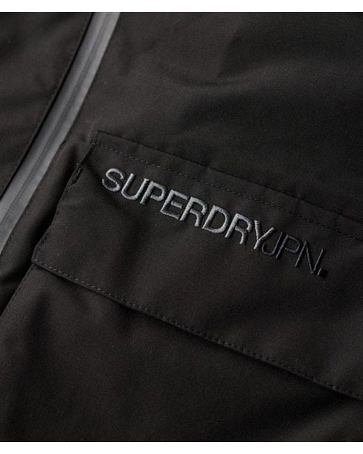 Superdry Black Ultimate Windbreaker Jacket for men