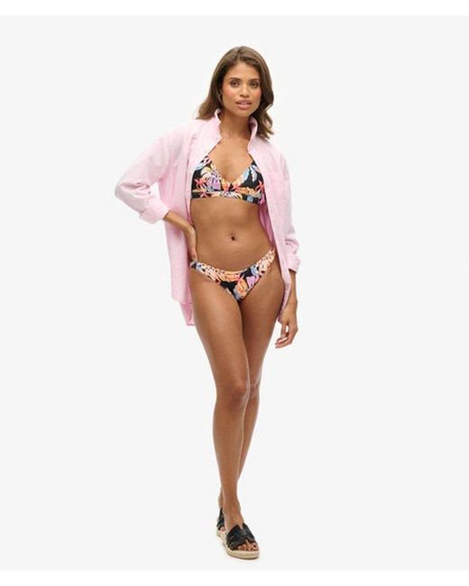 Superdry Pink & Co Ladies Classic Printed Bikini Briefs