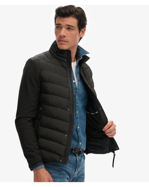 Superdry Black & Co Storm Popper Softshell Jacket for men