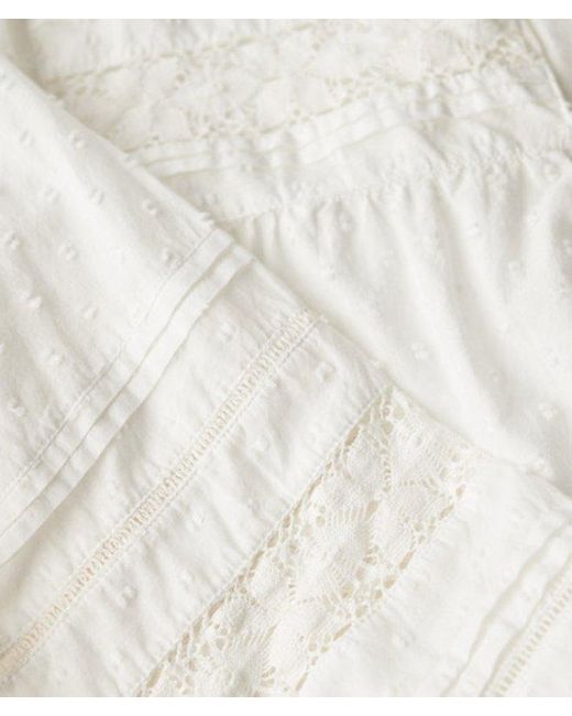 Superdry White Ibiza Lace Blouse