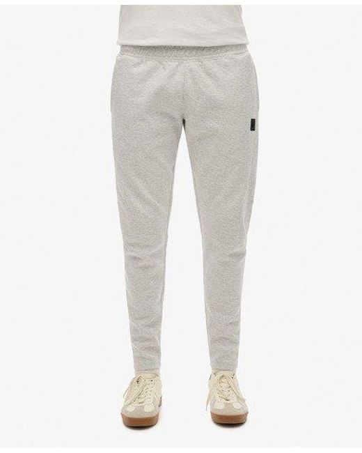 Superdry White Tech Tapered joggers for men