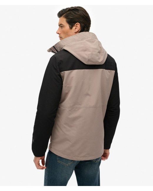 Homme Coupe-Vent Colour Block Taille Superdry pour homme en coloris Black