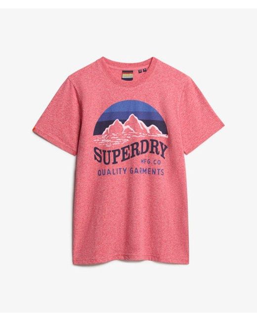 Superdry Red & Co Classic Great Outdoors Relaxed T-shirt for men