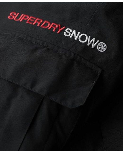 Superdry Black Sport Ski Ultimate Rescue Trousers for men