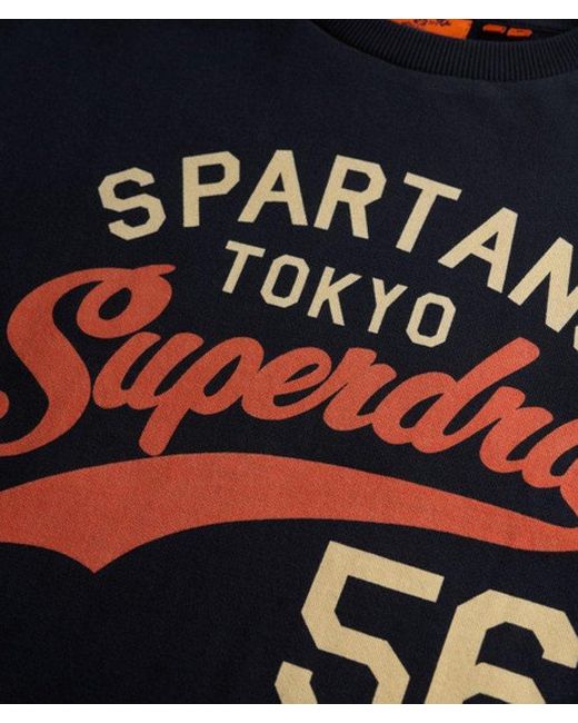 Superdry Athletic Relaxed Sweatshirt in het Blue voor heren