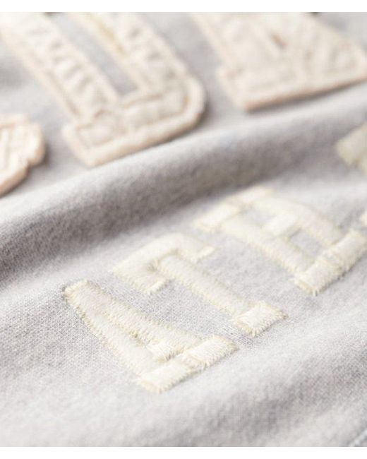 Superdry Natural & Co Athletic Essentials Applique Oversized Hoodie