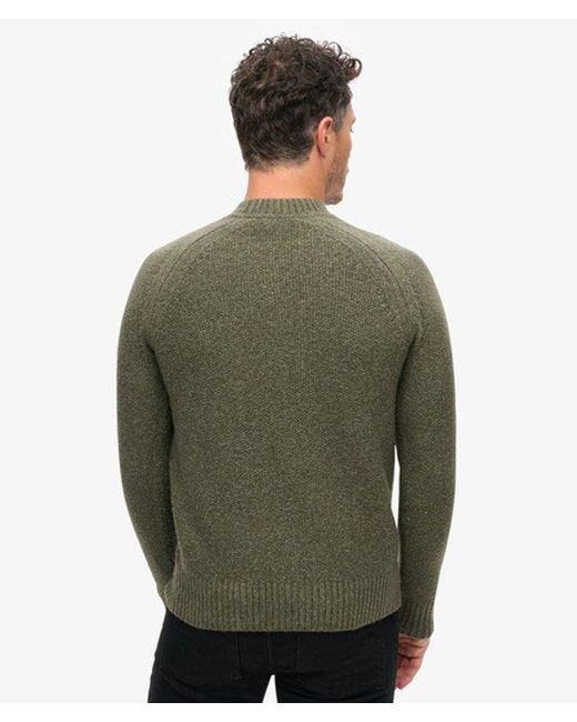 Superdry Green & Co Chunky Raglan Jumper for men
