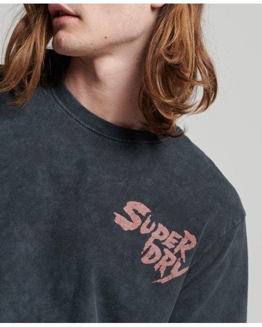 Superdry Lo-fi Flyer T-shirt in het Gray voor heren