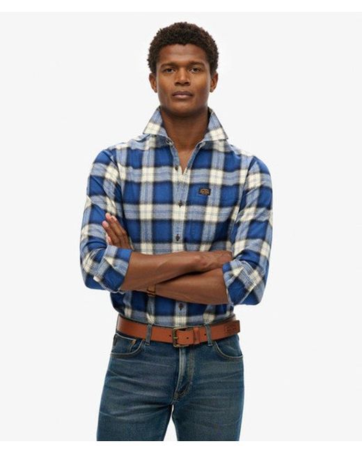 Superdry Blue & Co Vintage Lumberjack Shirt for men