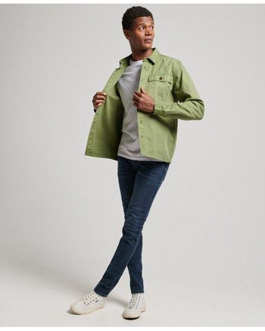 Superdry Green Classic Military Shirt for men