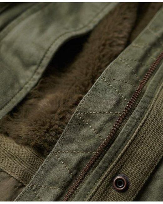Superdry Green Military M65 Lined Jacket