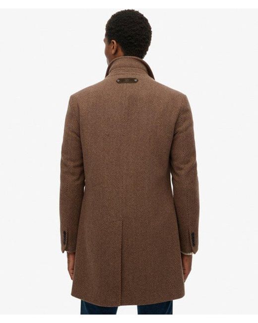 Superdry Brown & Co The Merchant Store - Town Coat for men