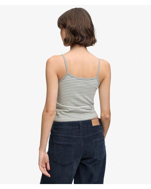 Superdry Blue & Co Athletic Essentials Stripe Cami