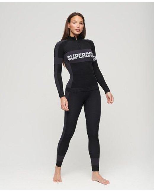 Superdry Black Sport Seamless Baselayer leggings