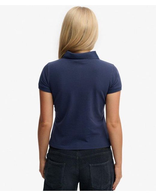 Superdry Blue & Co Athletic Essentials Graphic Polo Top