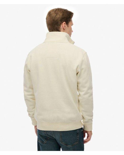 Superdry White & Co Essential Logo Half Zip for men