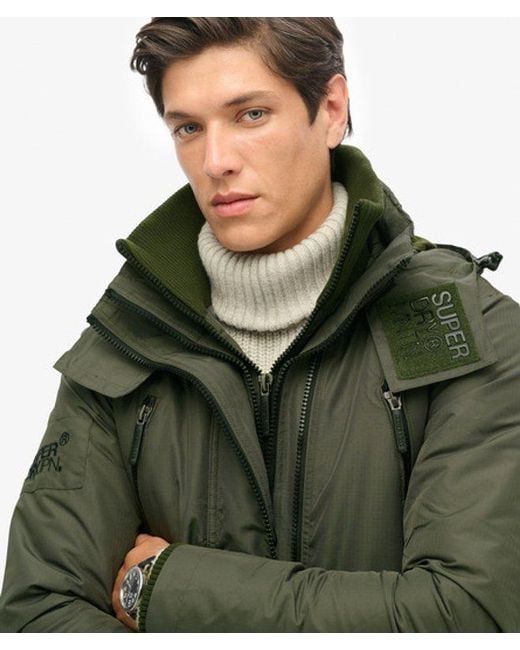 Superdry Green & Co Classic Logo Embroidered Mountain Sd Windcheater Jacket for men