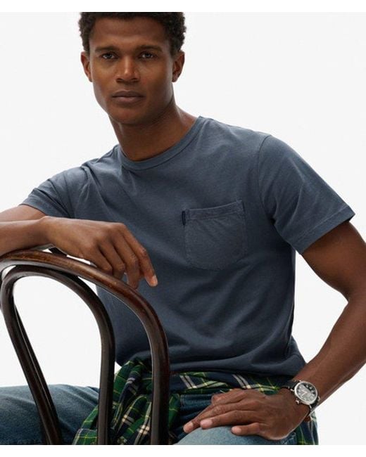 Superdry Blue & Co Classic Essential Pocket T-shirt for men