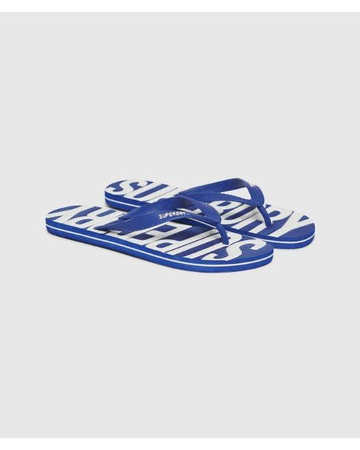 Superdry Blue & Co Vintage Flip Flops for men