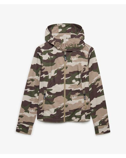 Superdry Green Bench X & Co Bench Hooded Funnel Neck Ripstop Jacket