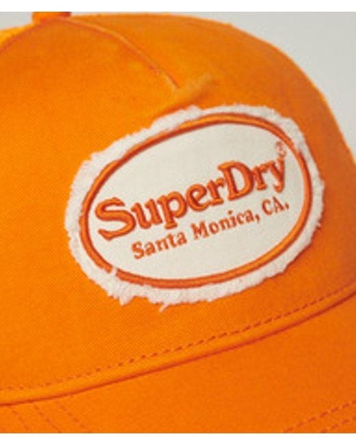 Superdry Orange & Co Fluro Mesh Trucker Cap